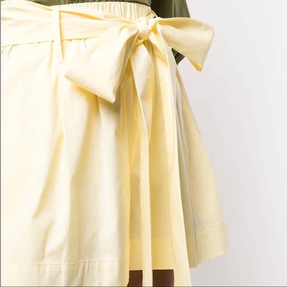 NWT Staud Women’s Yellow High-Rise Belted Shorts Size 0 - Picture 6 of 16